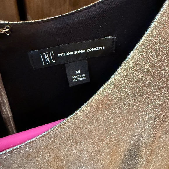 INC Silver Dress Size M - Picture 5 of 7